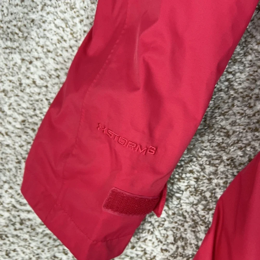 Under Armour Jacket Womens M Pink Red Storm 3 in 1 Hooded Ski Coat Outdoor Sport